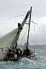 America's Cup Race 4: Team New Zealand breaks mast and withdraws from race against Alinghi Swiss Challenge.