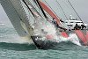 America's Cup Race 4: At the top mark Alinghi rounds first, but Team NZ is right on their heels.