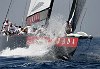 America's Cup Valencia Louis Vuitton Act 12<br>James Spital at the helm of Luna Rossa (ITA)<br> Bob Grieser/outsideimages.co.nz<br><br>    Editorial use only<br>