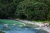 Anzac Cove is a popular starting point for group kayaking trips.