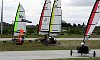 45 kph in a blokart coming into a wing mark.