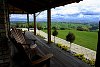 A magnificent view of the Bay of Plenty from the verandah of the Bella Vista Lodge, Ohauiti.