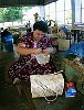 The Kingdom Of Tonga in the South Pacfic <br>Neiafu, Vava'u - Weaving a basket looks so easy in the right hands