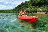 The Kingdom Of Tonga in the South Pacfic <br>Canoeing in 30ft of water