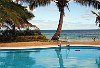 The Kingdom Of Tonga in the South Pacfic <br>The Royal Sunset Resort saltwater pool overlooks the beach.