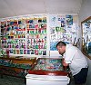 The Kingdom Of Tonga in the South Pacfic <br>Steve checks out the lures at the friendly fishing store in Neiafu/Vava'u
