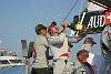 Louis Vuitton Cup 2003: Alinghi Swiss Challenge beat Oracle BMW Racing 5 races to 1 in the finals to win the Louis Vuitton Cup<br><br>Alinghi syndicate head Ernesto Bertarelli does the traditional with the Moet.