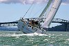 Owen/Clarke high performance 65 footer preforms sea trials in the Waitemata Harbour on a hot January day.<br>Auckland - New Zealand