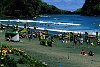 Surf rescue carnval on the black sand beaches/ New Zealand