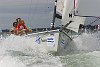 The 180th Skandia Cowes Week Regatta got underway today amidst changing conditions as an occluded front swept eastwards across the British Isles testing the record fleet of 1,028 yachts across some 37 classes. <br>SB3 Laser<br><br>Paul Todd/outsideimages.co.nz<br><br>*******Editorial Use Only********<br><br>