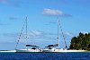 The Kingdom Of Tonga in the South Pacfic <br>Vava'u : Two charter boats anchor for lunch