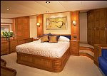 Cabin with queen bed made up