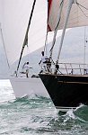 The Millenium Cup Regatta<br>Auckland, to Kawau Island race, New Zealand the bow of Kokomo sits to weather of Unfurled