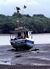 Costa Rica : boat aground